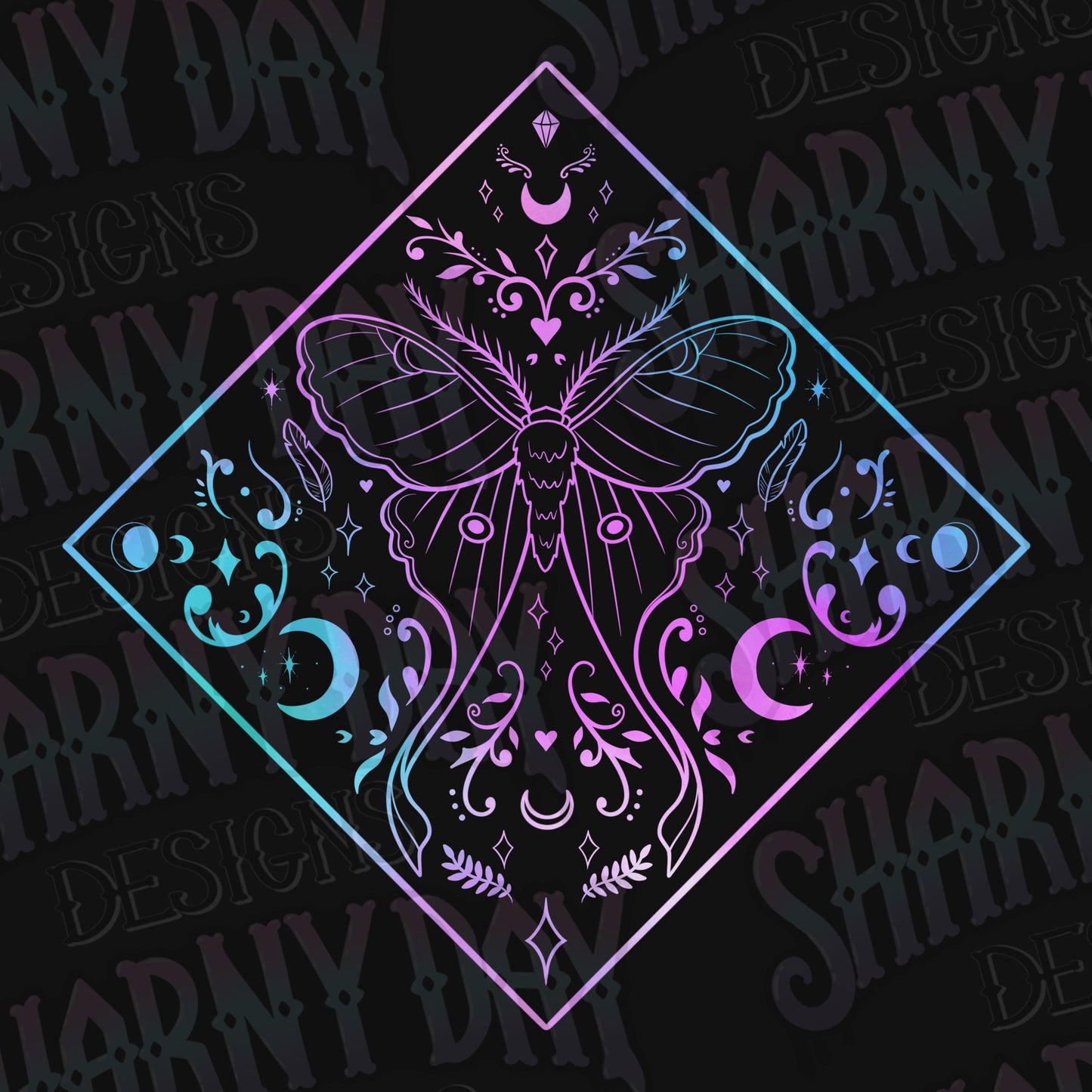 Luna Moth Lines non-exclusive PNG