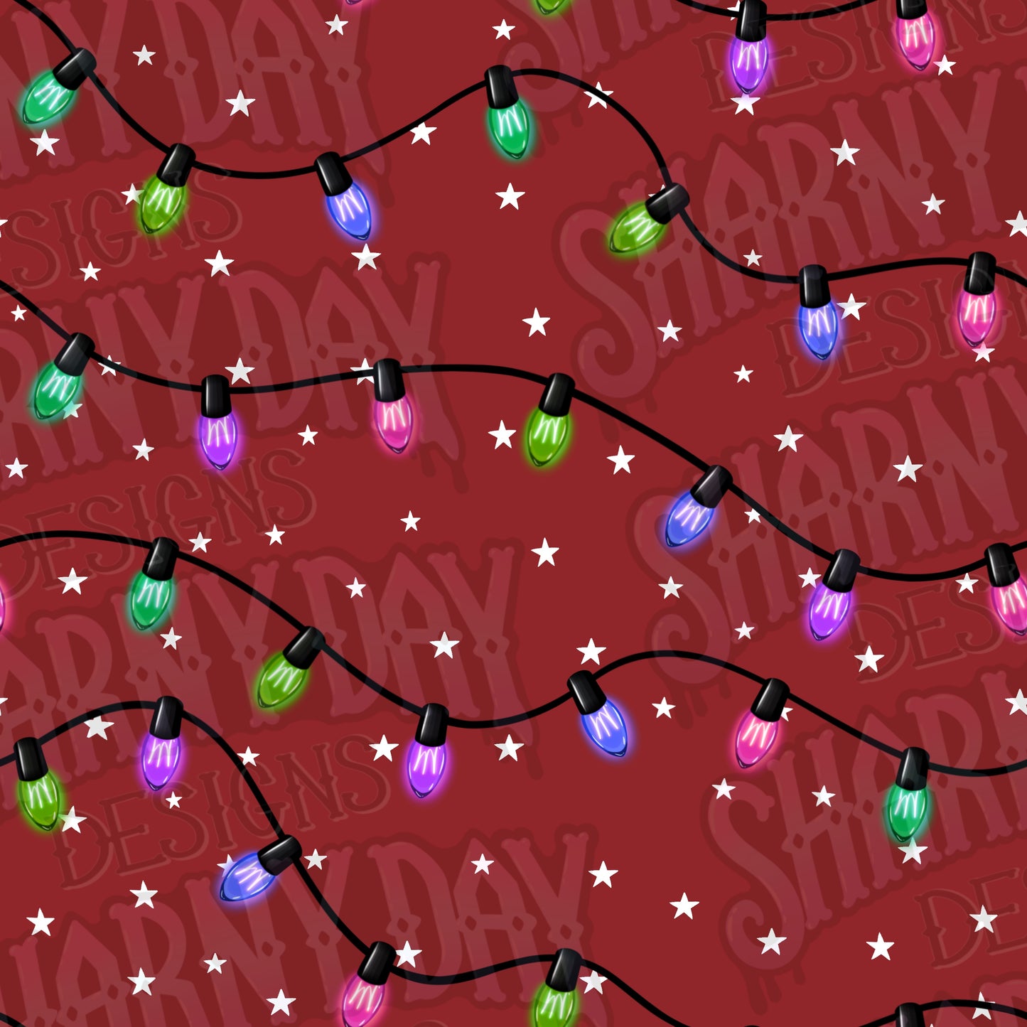 Festive Lights Co Ord non-exclusive Seamless Pattern Design