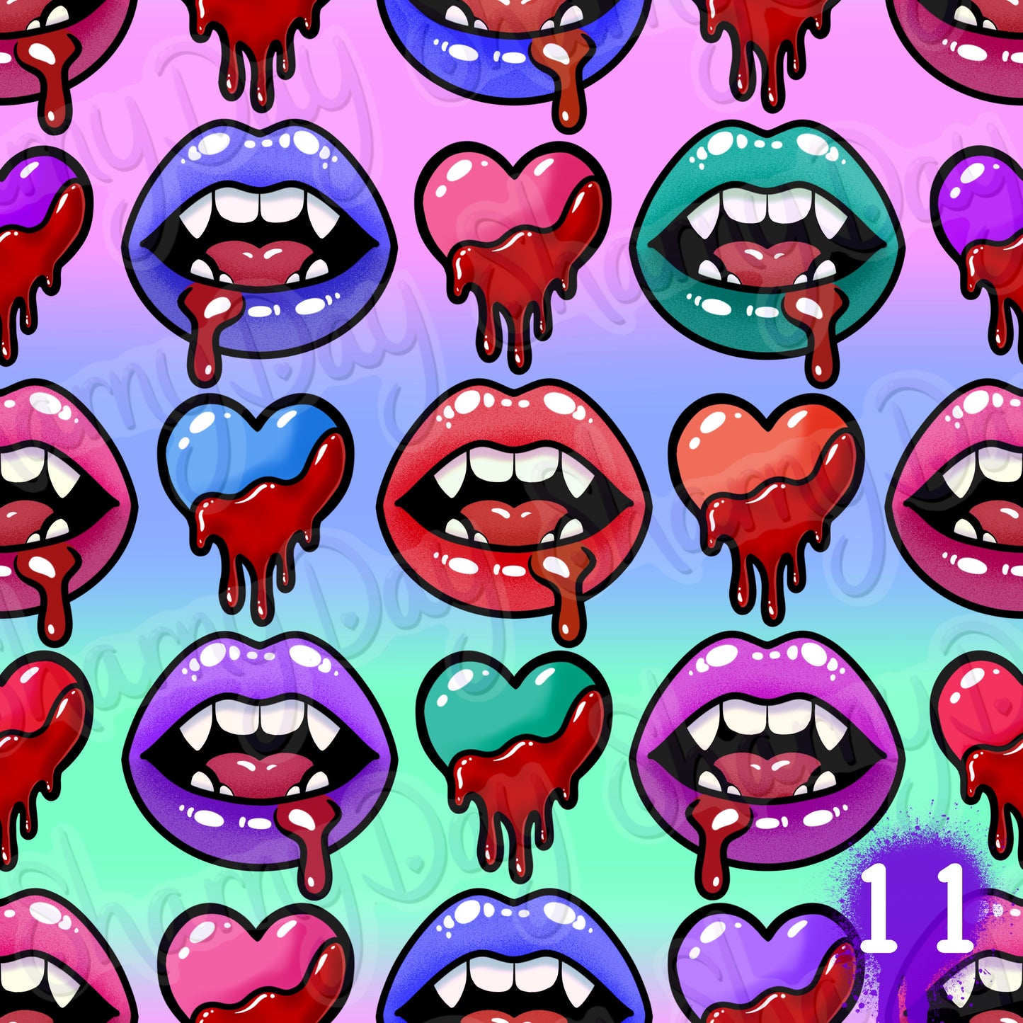 Blood Lust Exclusive Seamless Pattern