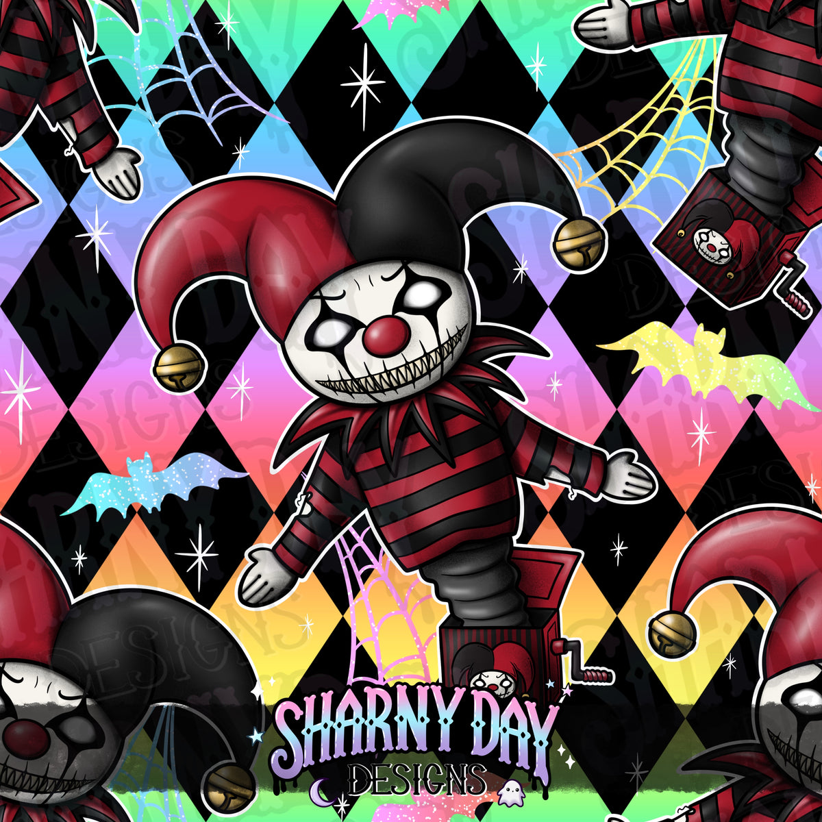 HEXTOBER - Jack Out Of The Box - Exclusive Seamless Pattern Design