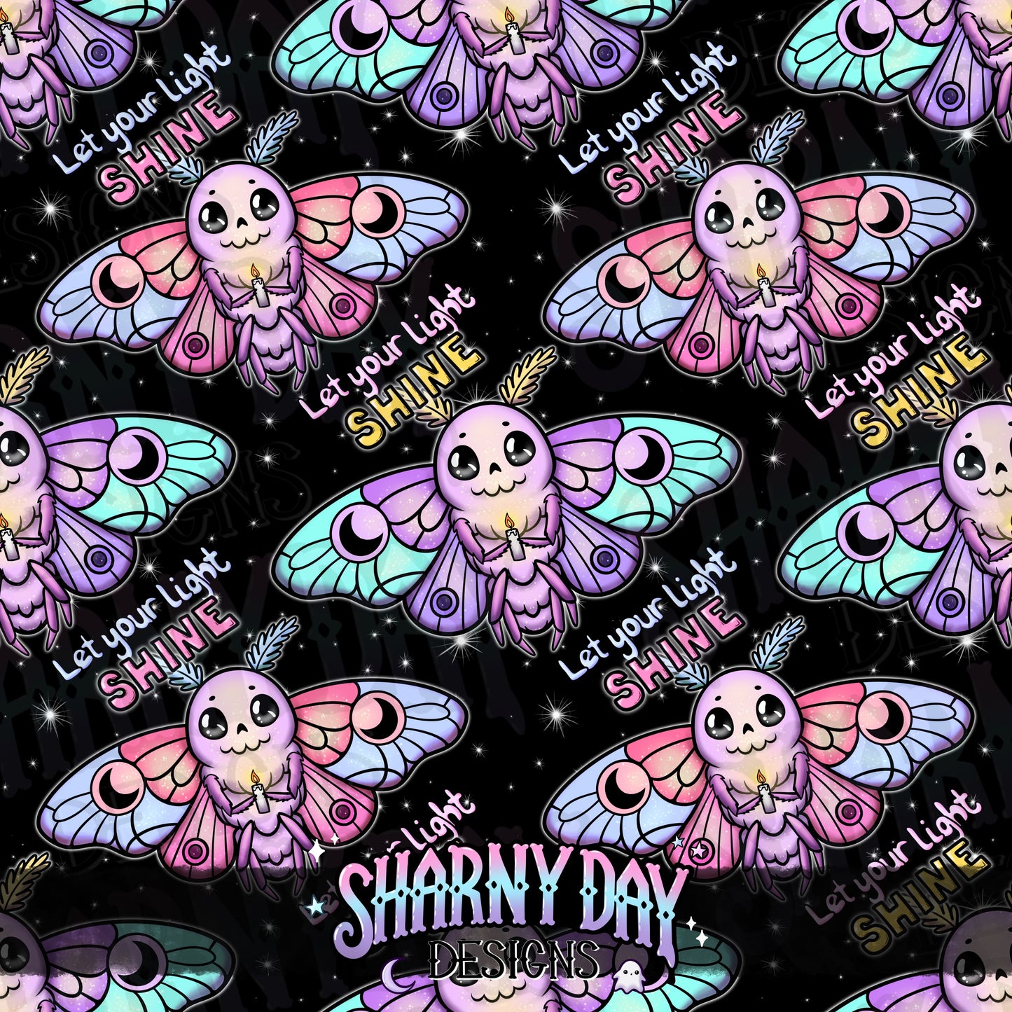 Let Your Light Shine Exclusive Seamless Pattern Design