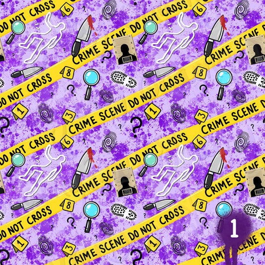 Crime Scene Exclusive Seamless Pattern