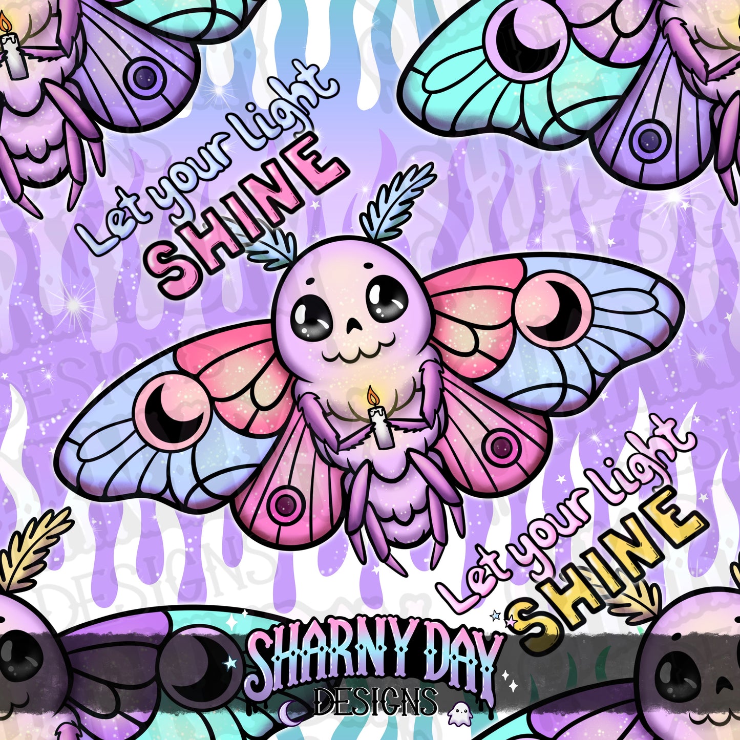 Let Your Light Shine Exclusive Seamless Pattern Design