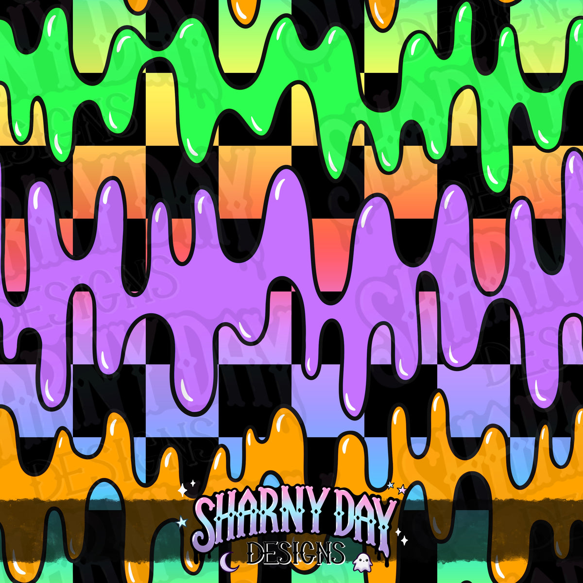 HEXTOBER - Slime (liquid) - non-exclusive Seamless Pattern Design (bundle available separately)