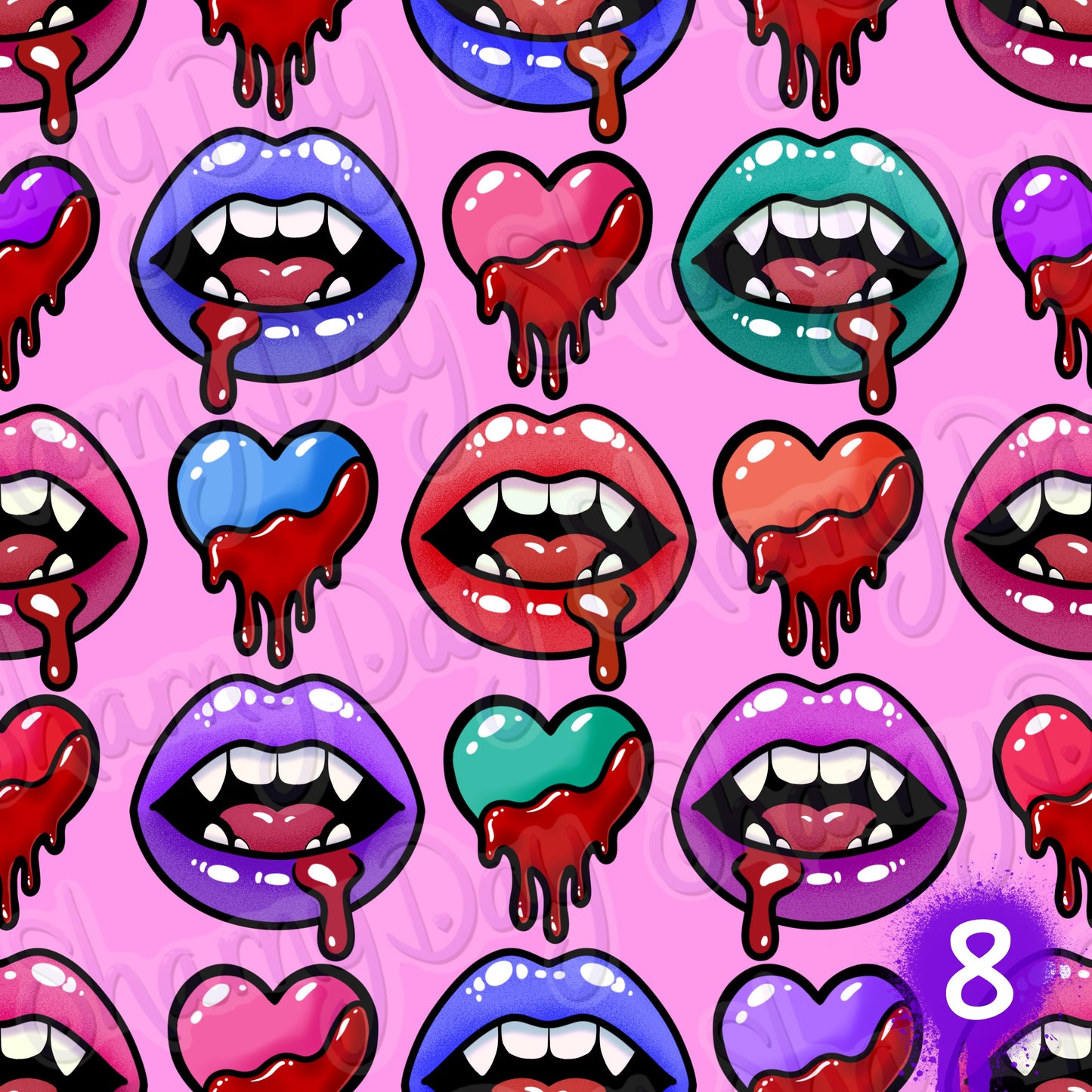 Blood Lust Exclusive Seamless Pattern