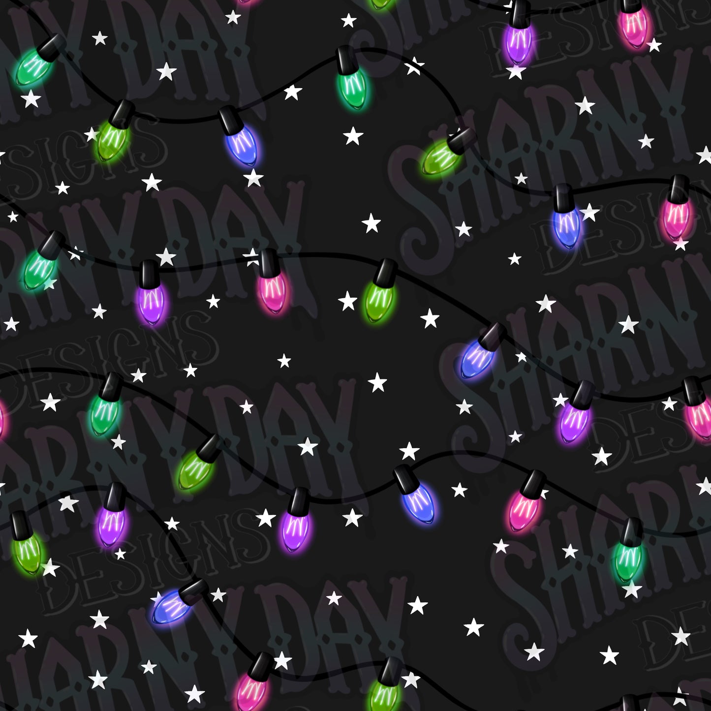 Festive Lights Co Ord non-exclusive Seamless Pattern Design