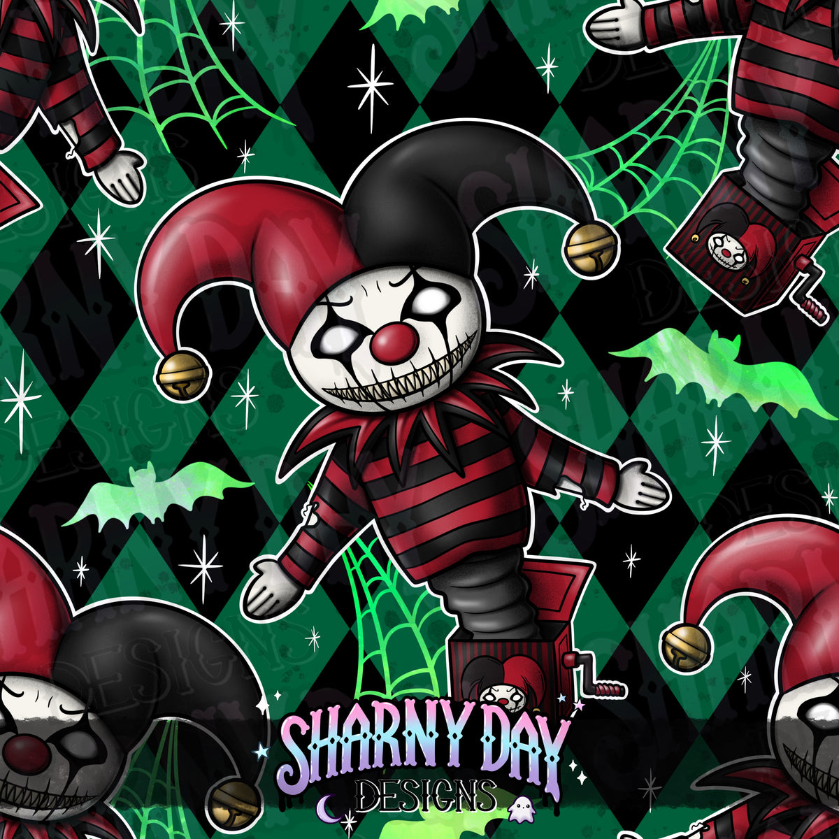 HEXTOBER - Jack Out Of The Box - Exclusive Seamless Pattern Design