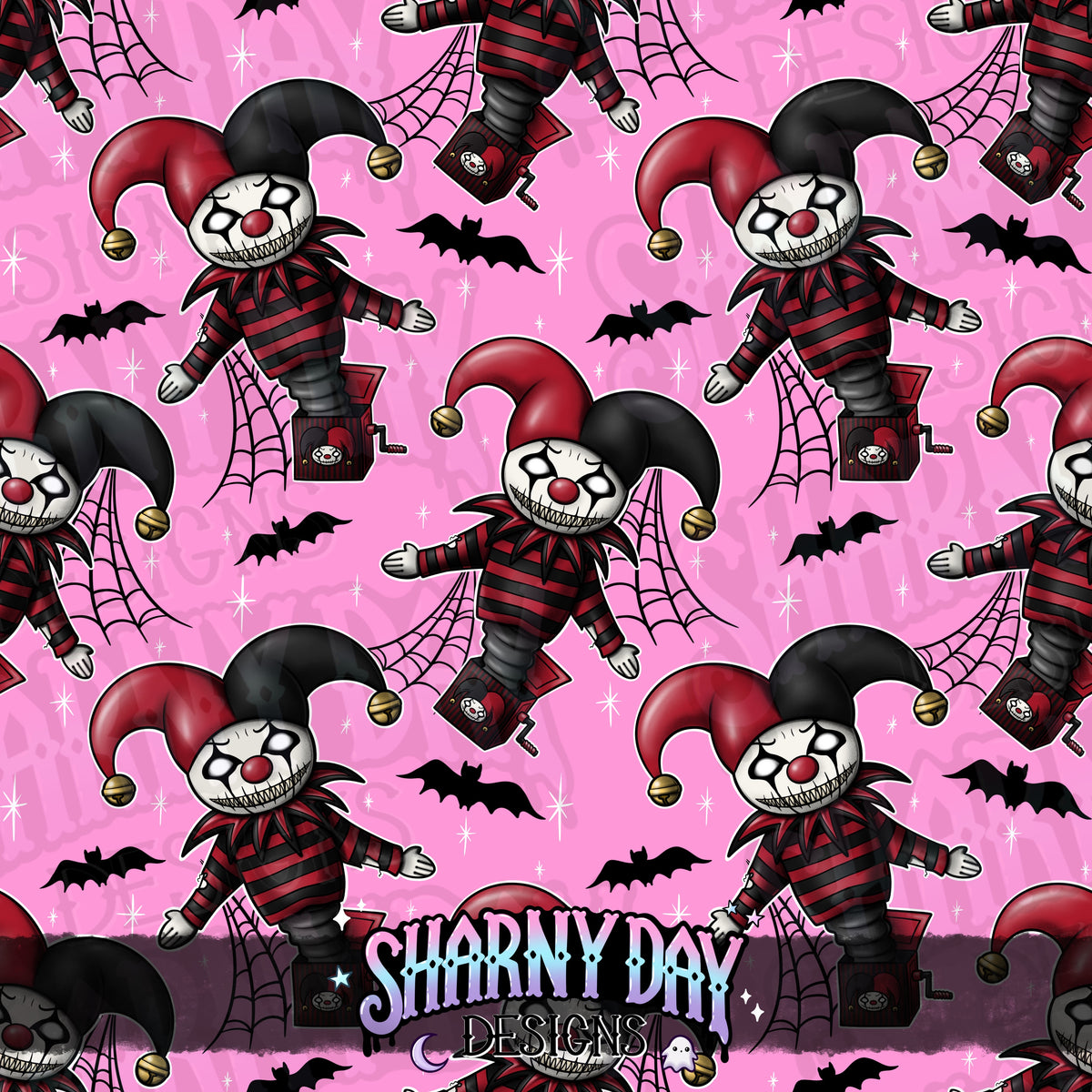 HEXTOBER - Jack Out Of The Box - Exclusive Seamless Pattern Design