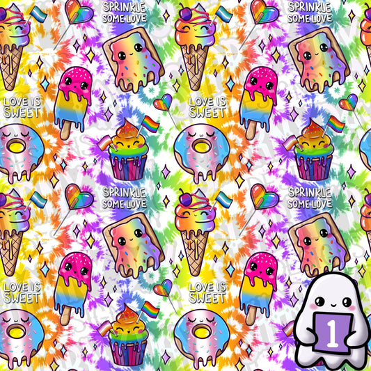 Kawaii Pride Sweet Treats Exclusive Seamless Pattern