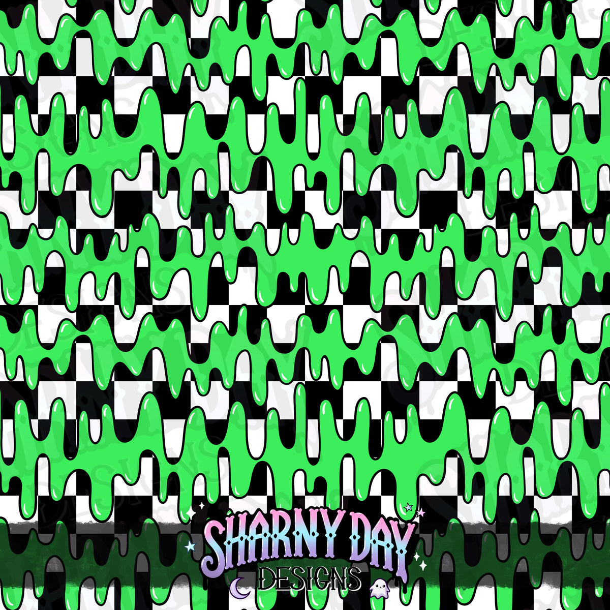 HEXTOBER - Slime (liquid) - non-exclusive Seamless Pattern Design (bundle available separately)