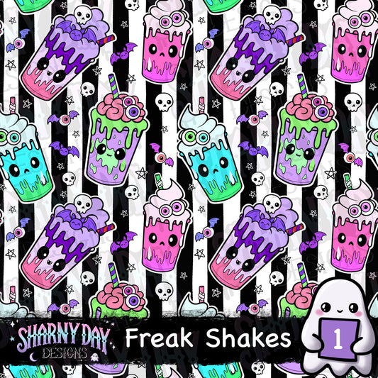 Freak Shakes Exclusive Seamless Pattern