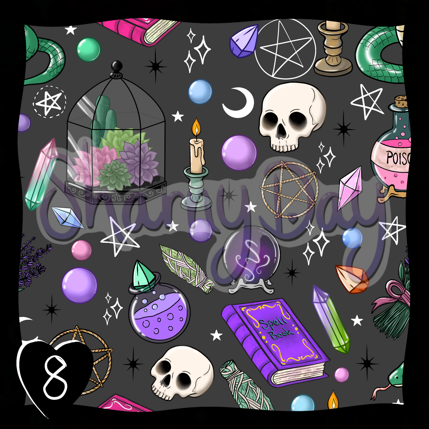 The Witch is In Exclusive Seamless Pattern