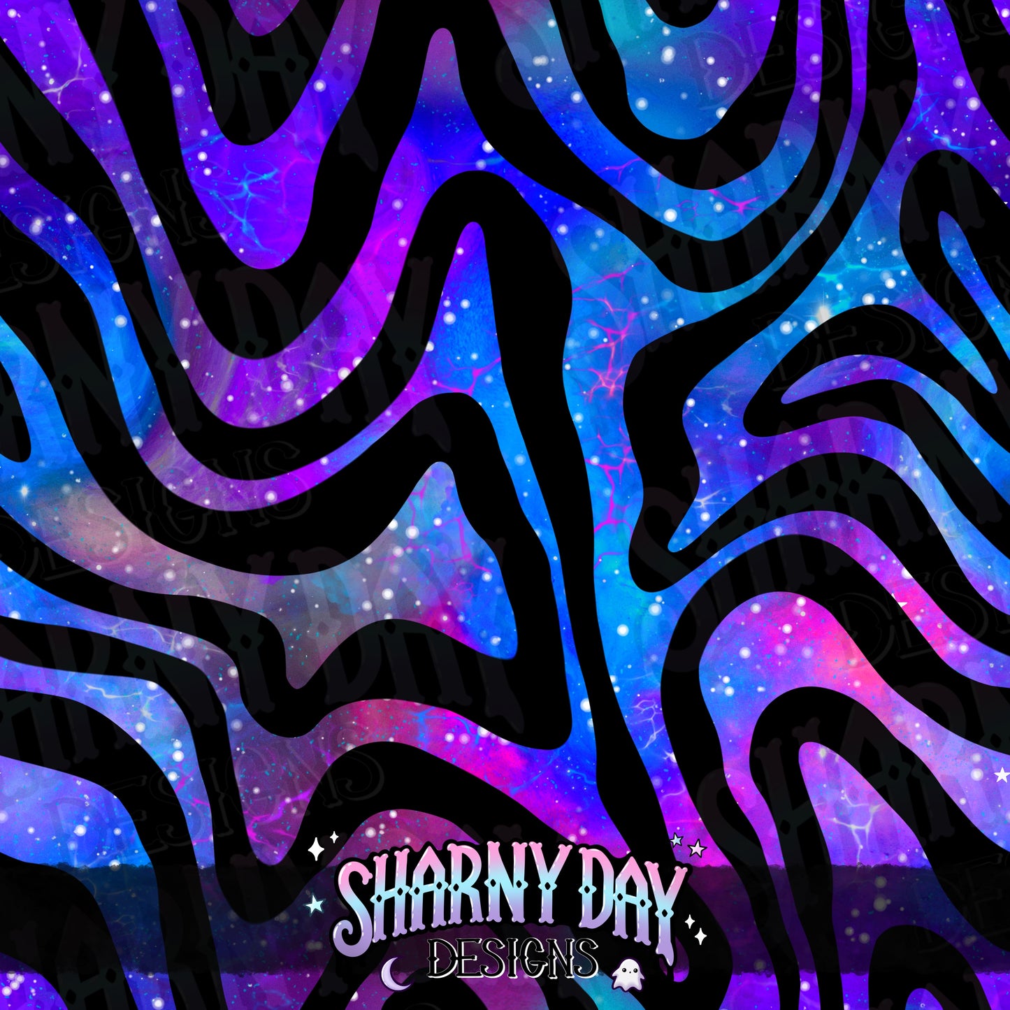 Retro Swirly Vibes Exclusive Seamless Pattern Design