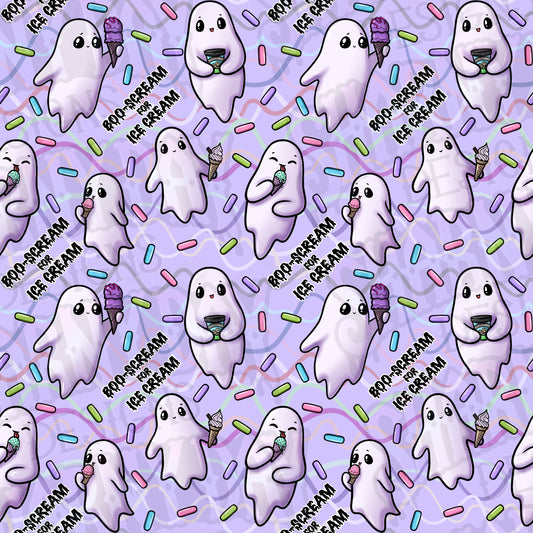 Boo-Scream for Ice Cream Exclusive Seamless Pattern Design