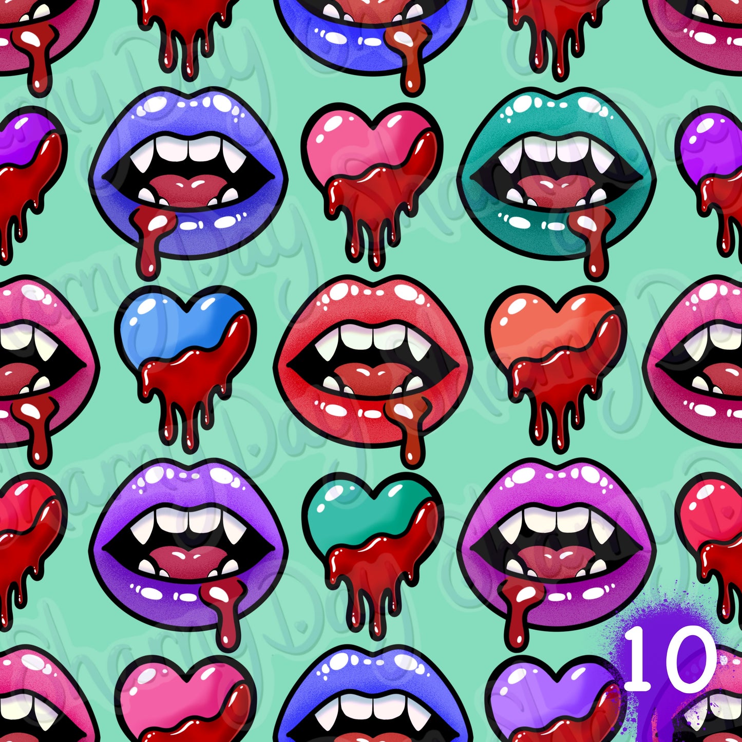 Blood Lust Exclusive Seamless Pattern