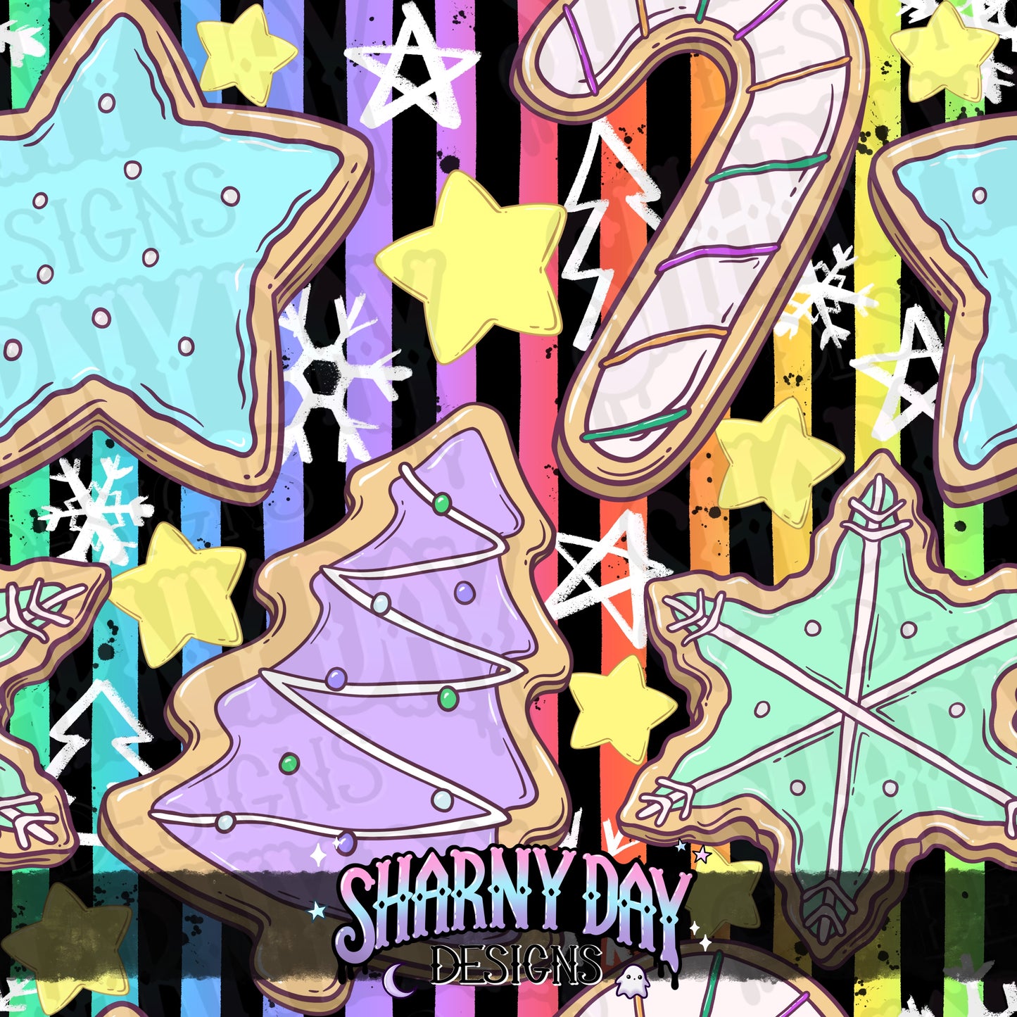 Winter Cookies Exclusive Seamless Pattern Design