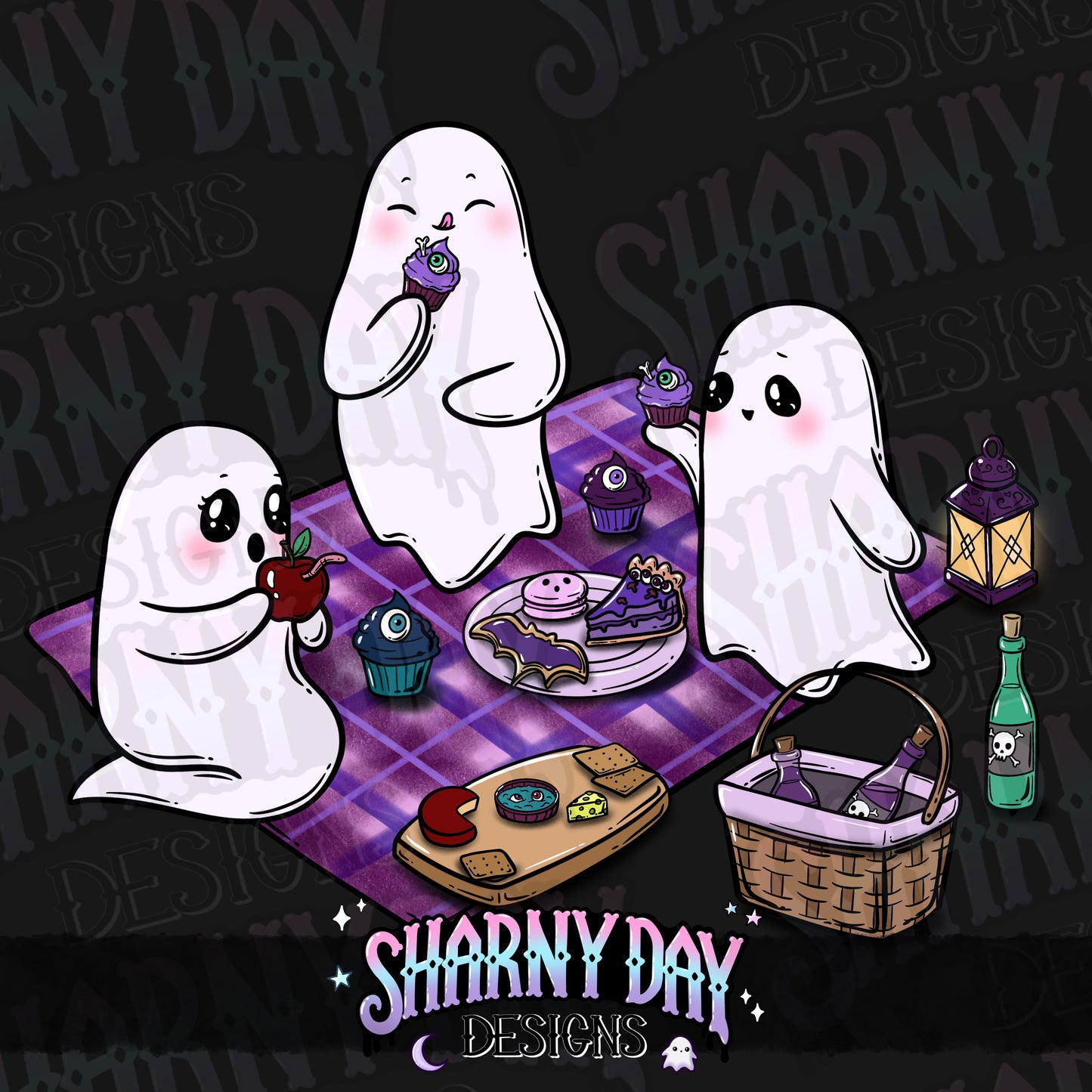 Haunted Graveyard Picnic non-exclusive PNG