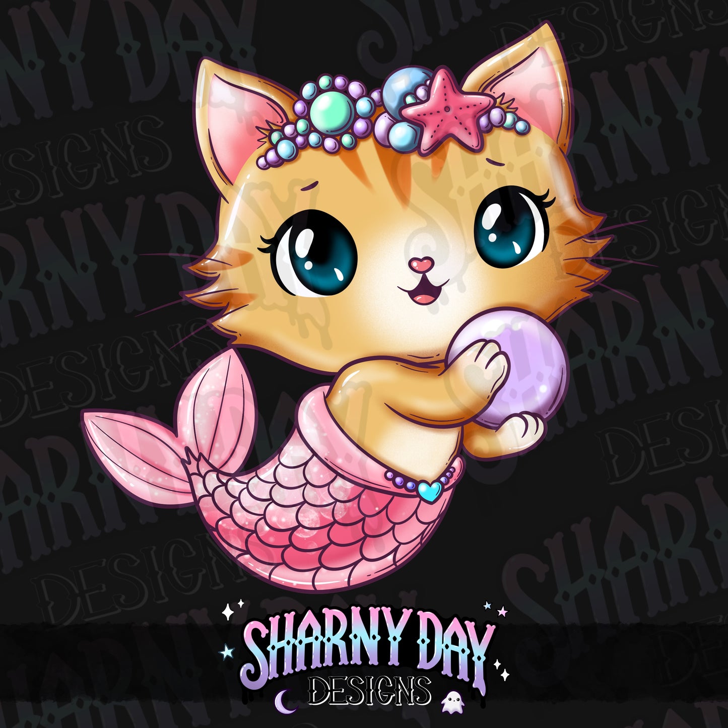 Kawaii Kitty Mermaids non-exclusive PNG