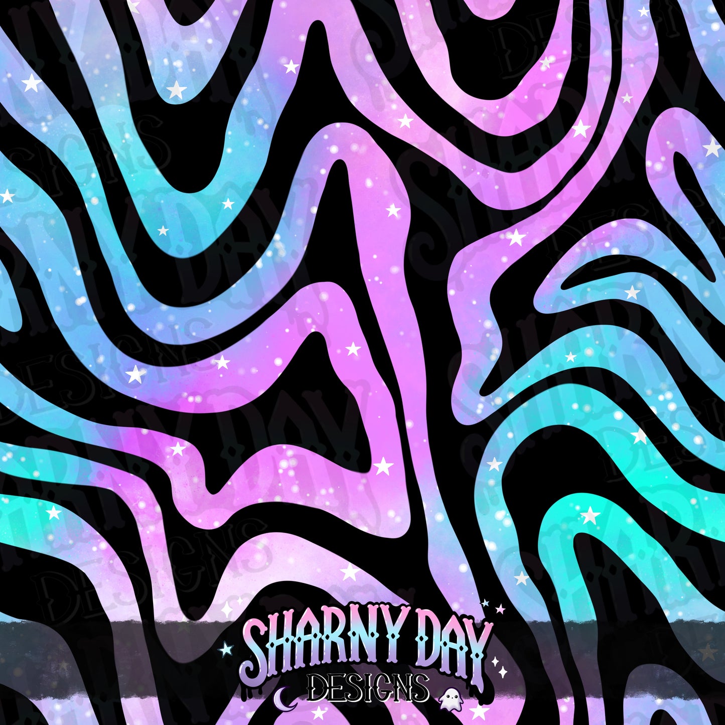 Retro Swirly Vibes Exclusive Seamless Pattern Design