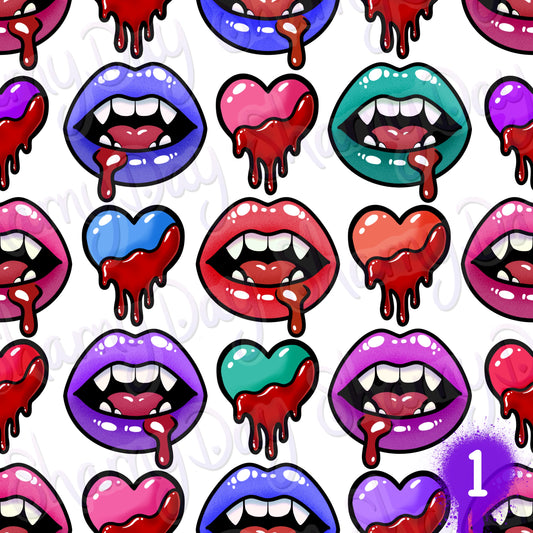 Blood Lust Exclusive Seamless Pattern