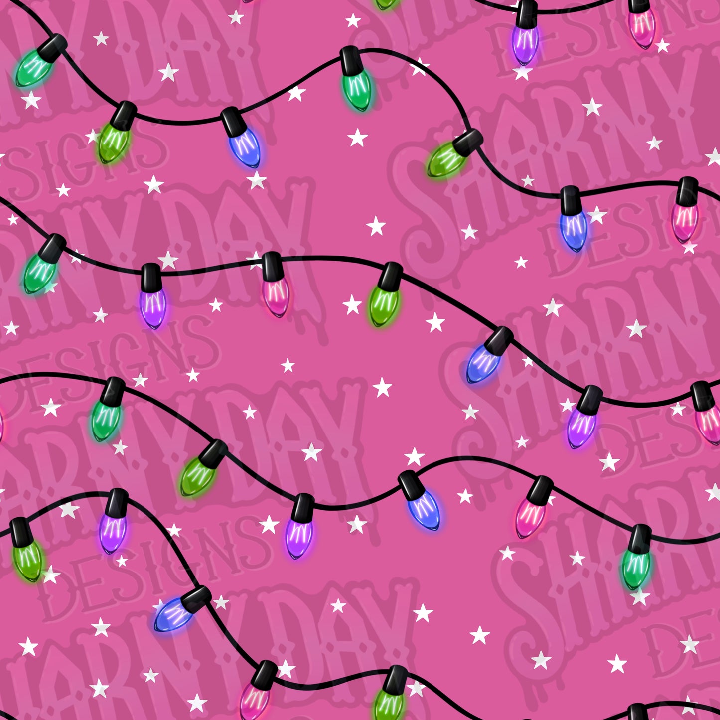 Festive Lights Co Ord non-exclusive Seamless Pattern Design
