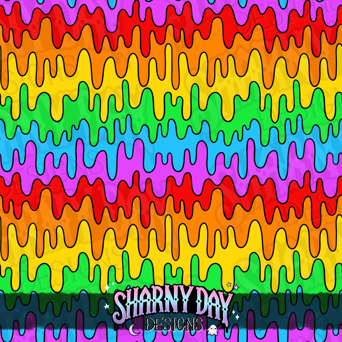 HEXTOBER - Slime (liquid) - non-exclusive Seamless Pattern Design (bundle available separately)