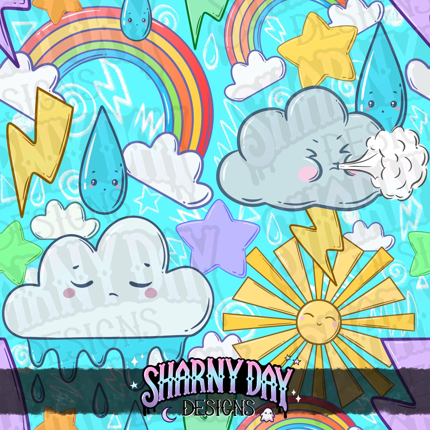 Decora Weather Seamless Pattern Design