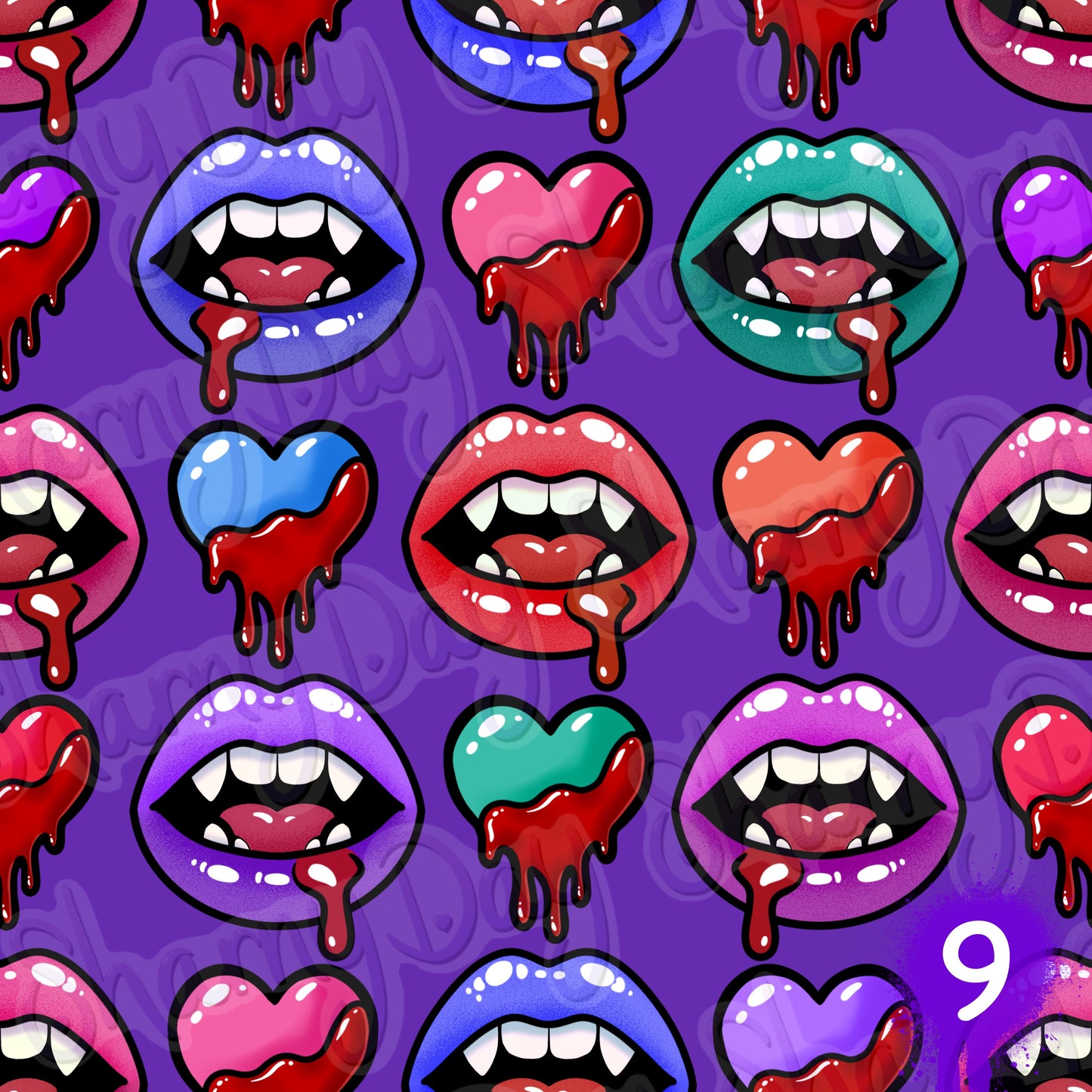 Blood Lust Exclusive Seamless Pattern