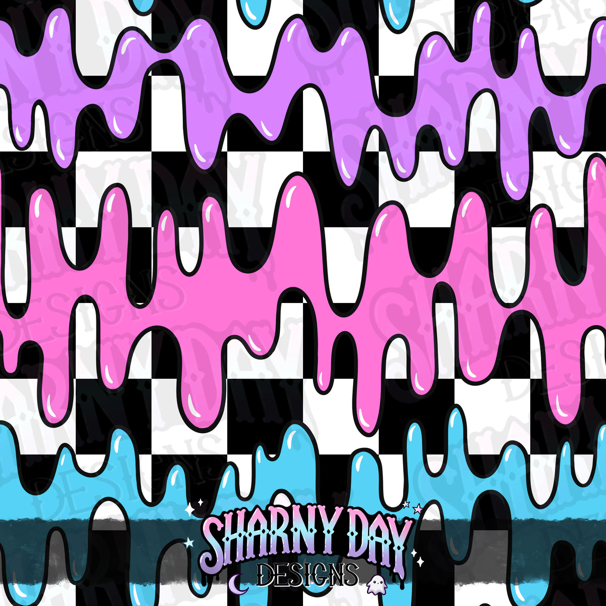 HEXTOBER - Slime (liquid) - non-exclusive Seamless Pattern Design (bundle available separately)