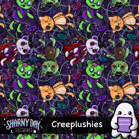 Creeplushies Exclusive Seamless Pattern Design