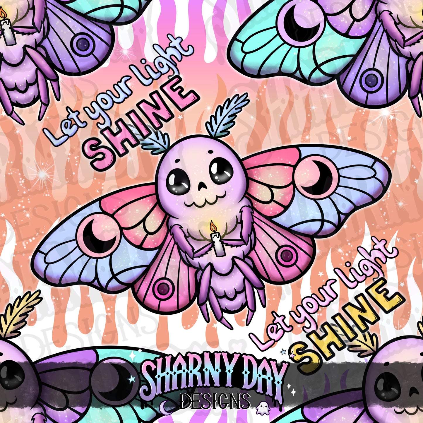 Let Your Light Shine Exclusive Seamless Pattern Design