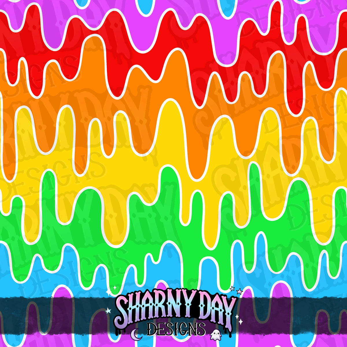 HEXTOBER - Slime (liquid) - non-exclusive Seamless Pattern Design (bundle available separately)