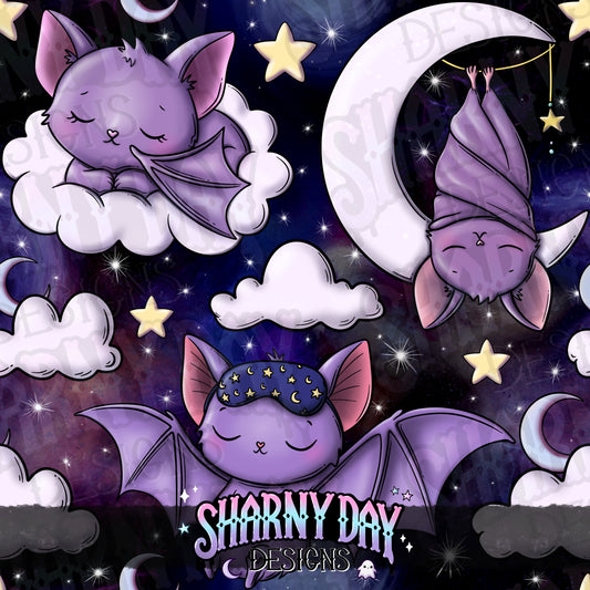 Dreamy Bats Exclusive Seamless Pattern Design