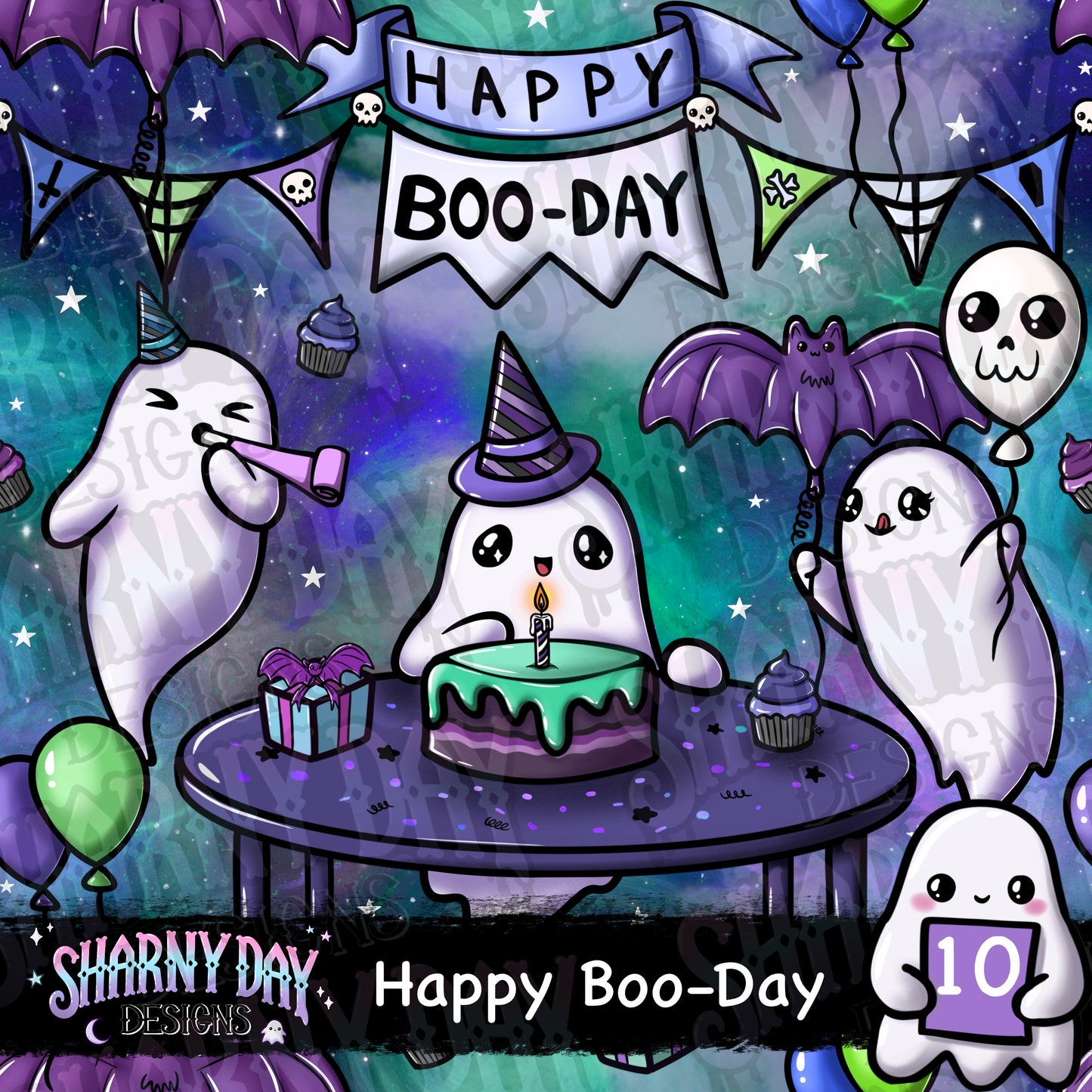 Happy Boo-Day Exclusive Seamless Pattern