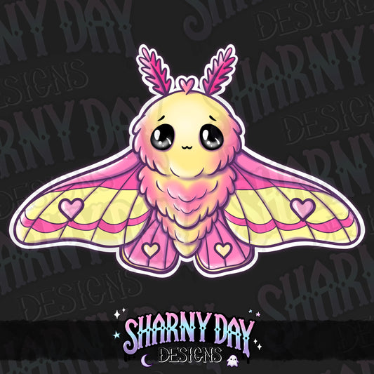 HEXTOBER - kawaii Rosy Maple Moth non-exclusive PNG