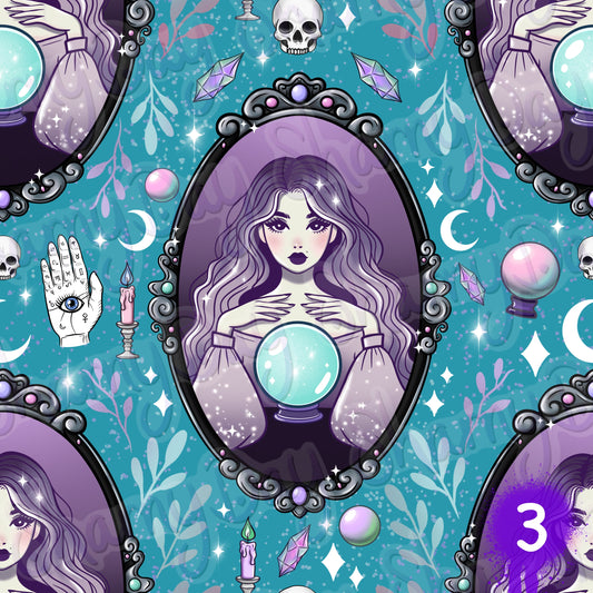 Fortune Teller Exclusive Seamless Pattern