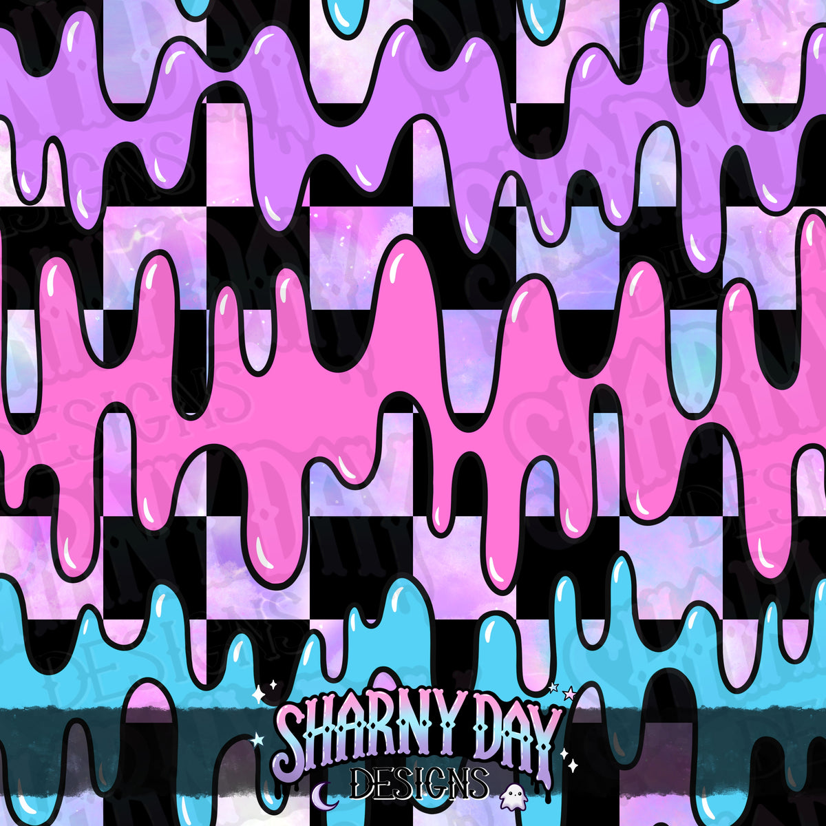 HEXTOBER - Slime (liquid) - non-exclusive Seamless Pattern Design (bundle available separately)