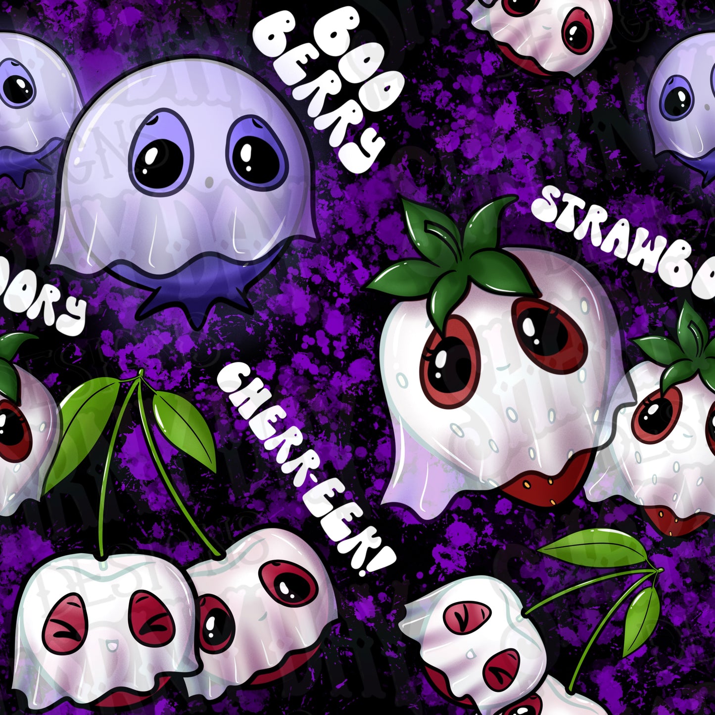 Fruity Boos Exclusive Seamless Pattern Design