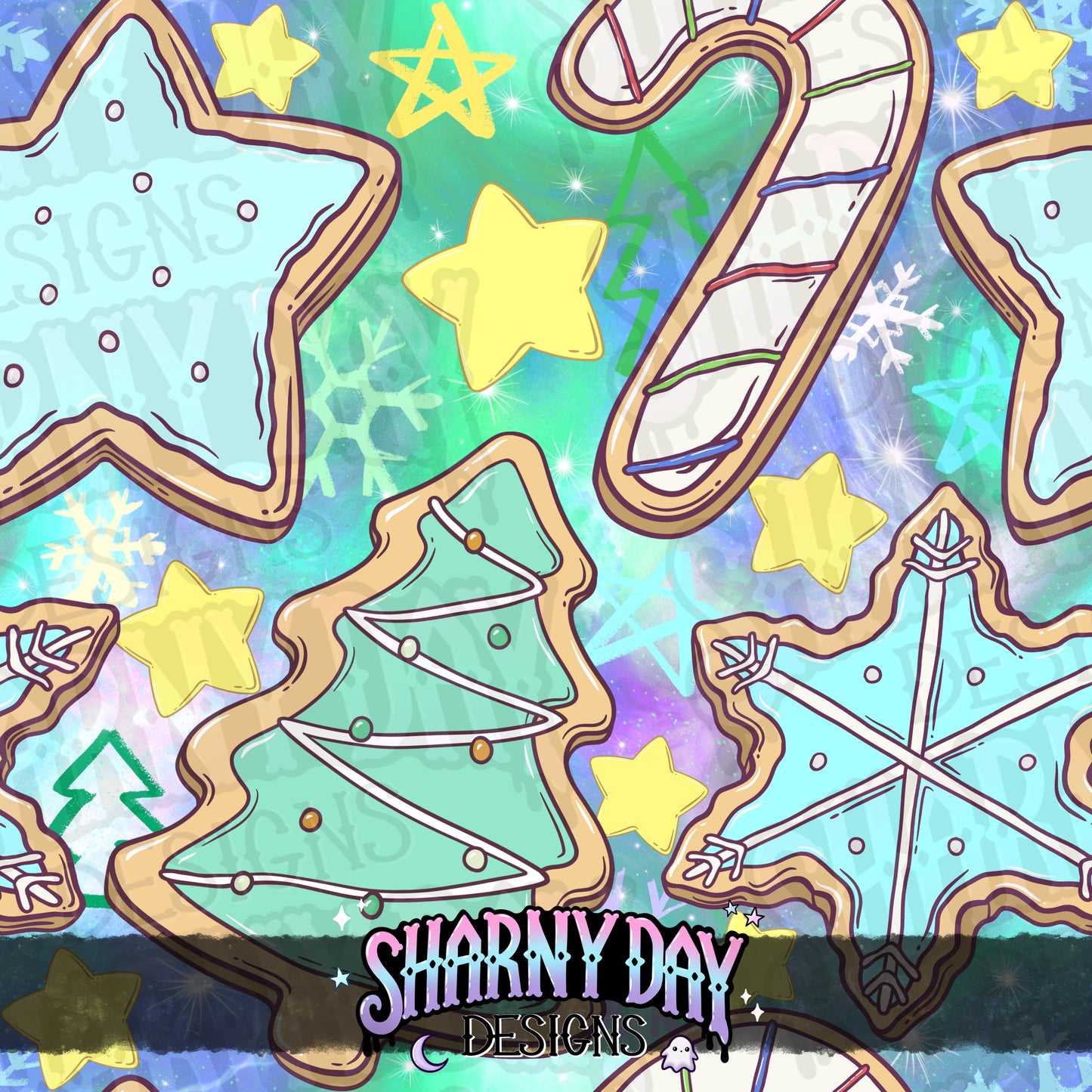 Winter Cookies Exclusive Seamless Pattern Design