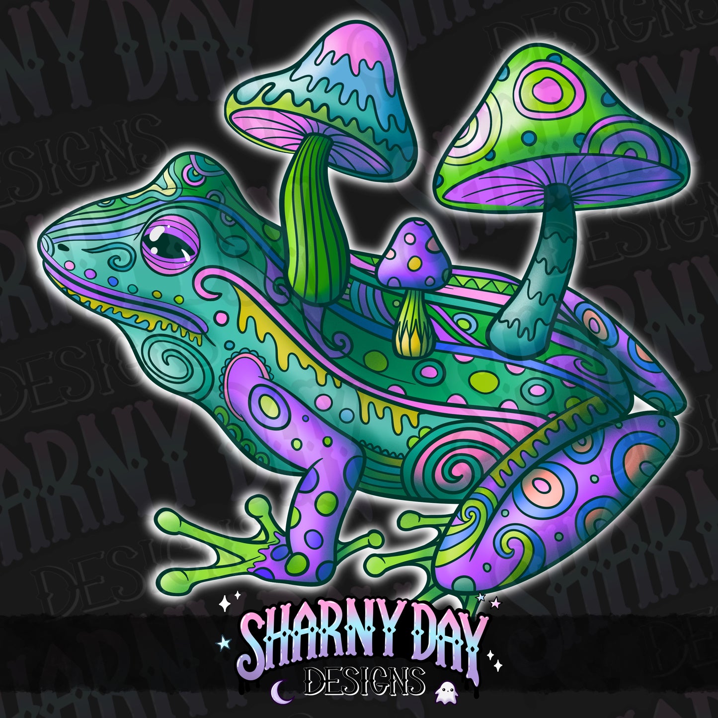 HEXTOBER - Psychedelic Frogs non-exclusive PNG