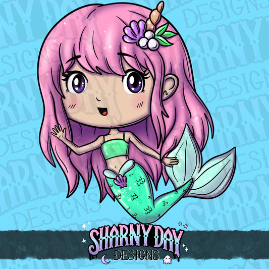 Kawaii Mermaid Friends non-exclusive PNG
