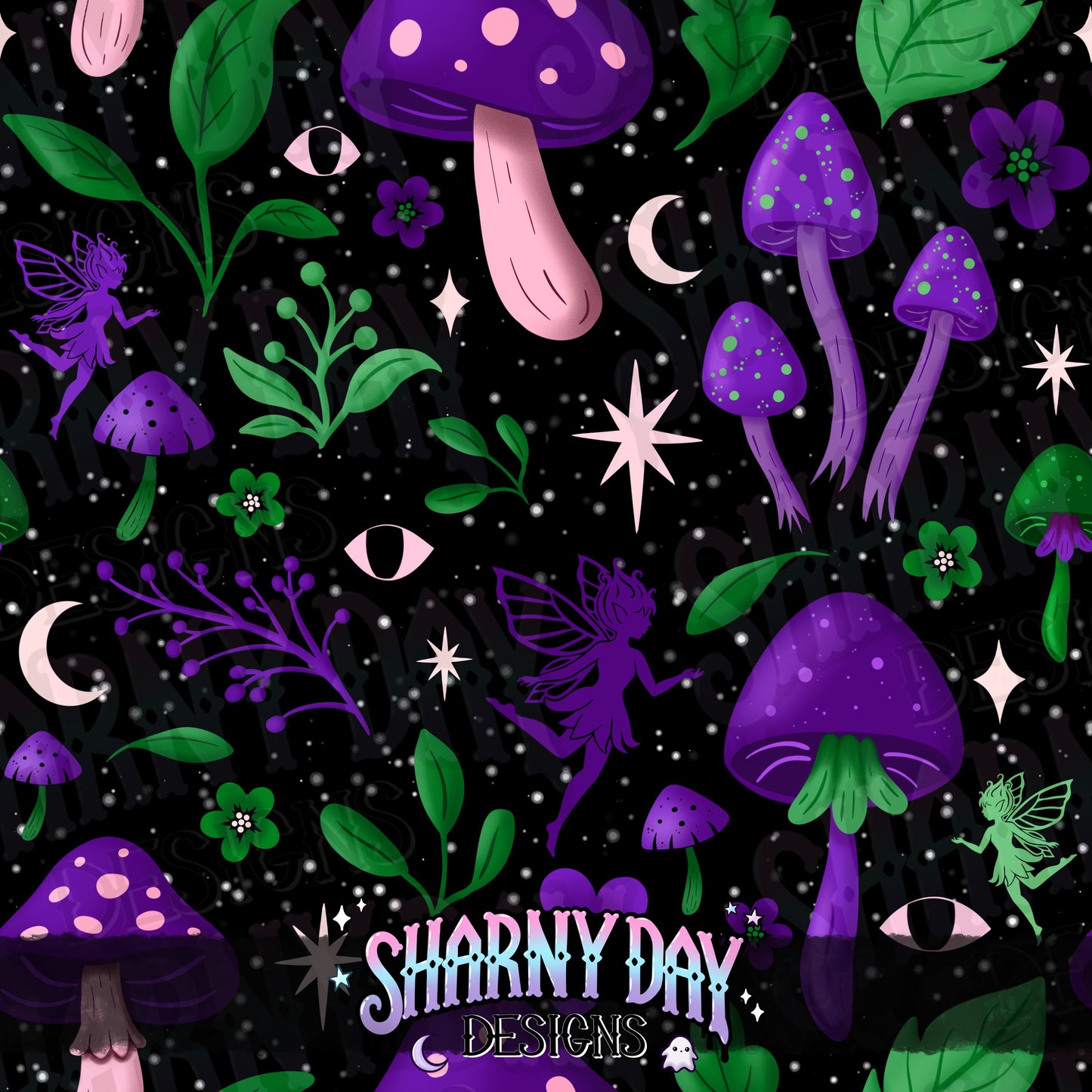 Mystical Forest Limited Exclusive/non-exclusive Seamless Pattern