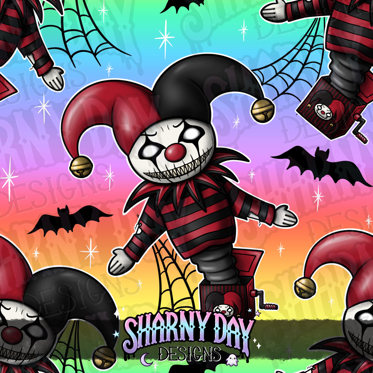 HEXTOBER - Jack Out Of The Box - Exclusive Seamless Pattern Design