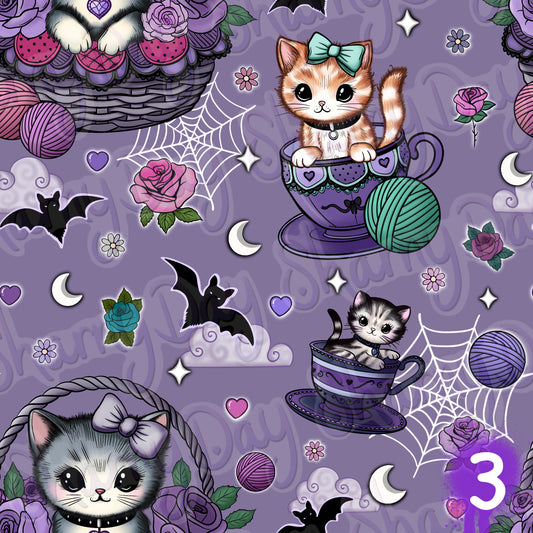 Kitschy Kitties Exclusive Seamless Pattern