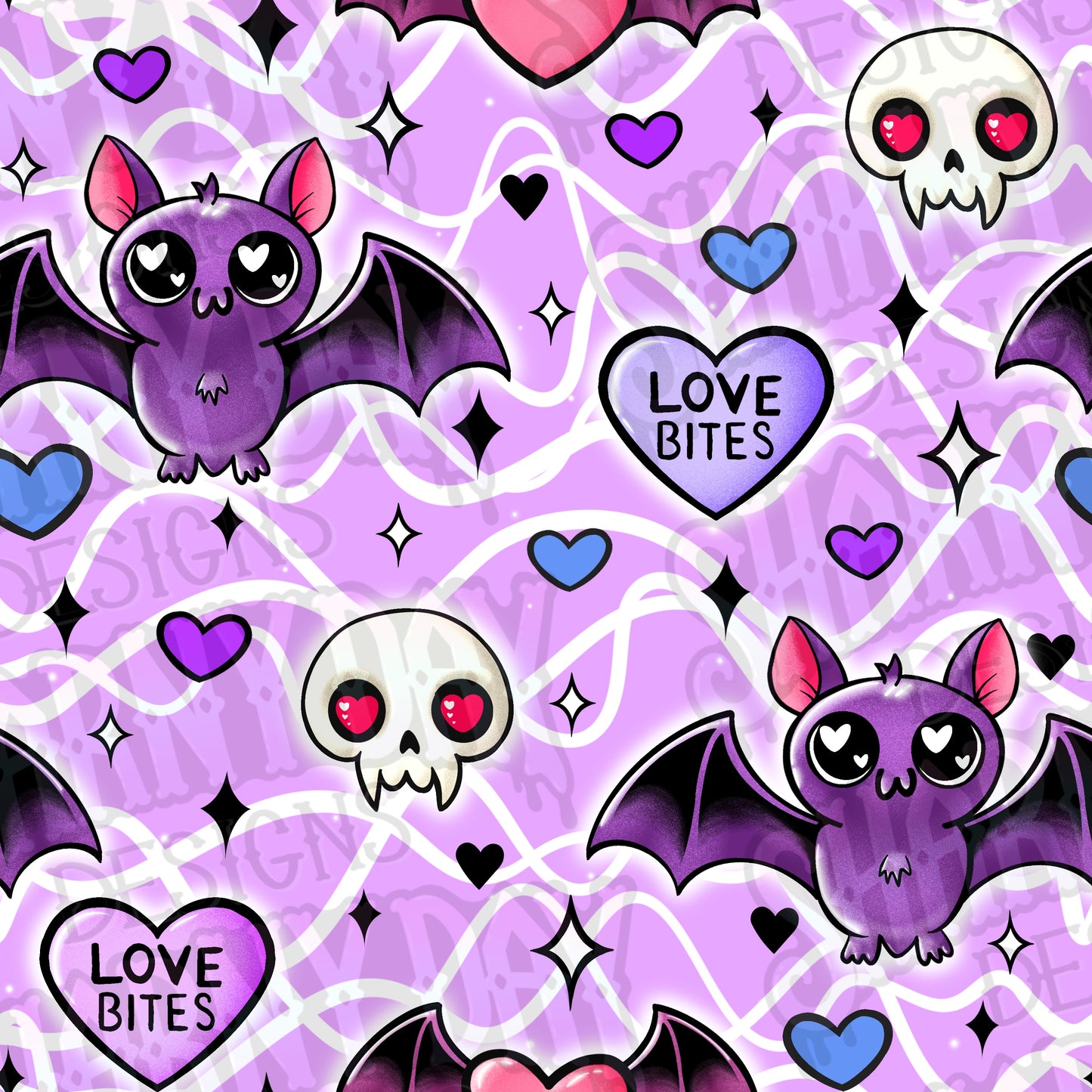 Love Bites Exclusive Seamless Pattern Design