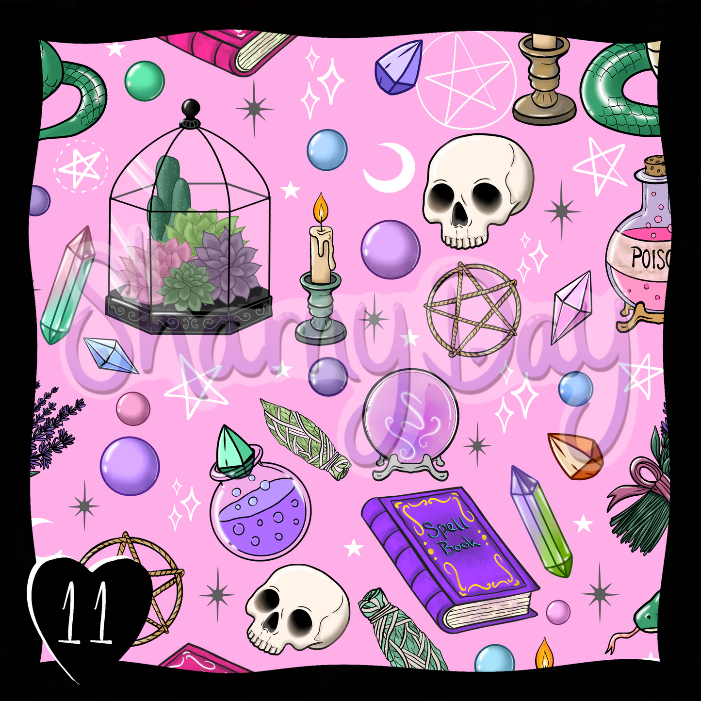 The Witch is In Exclusive Seamless Pattern