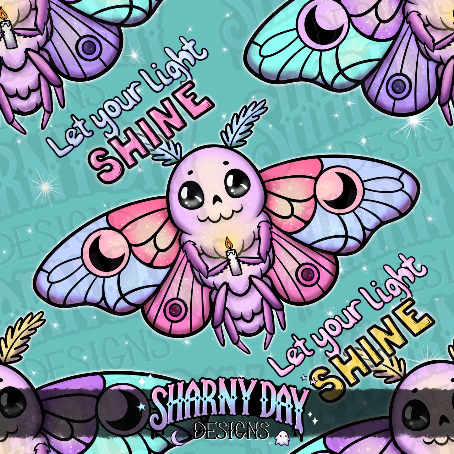 Let Your Light Shine Exclusive Seamless Pattern Design
