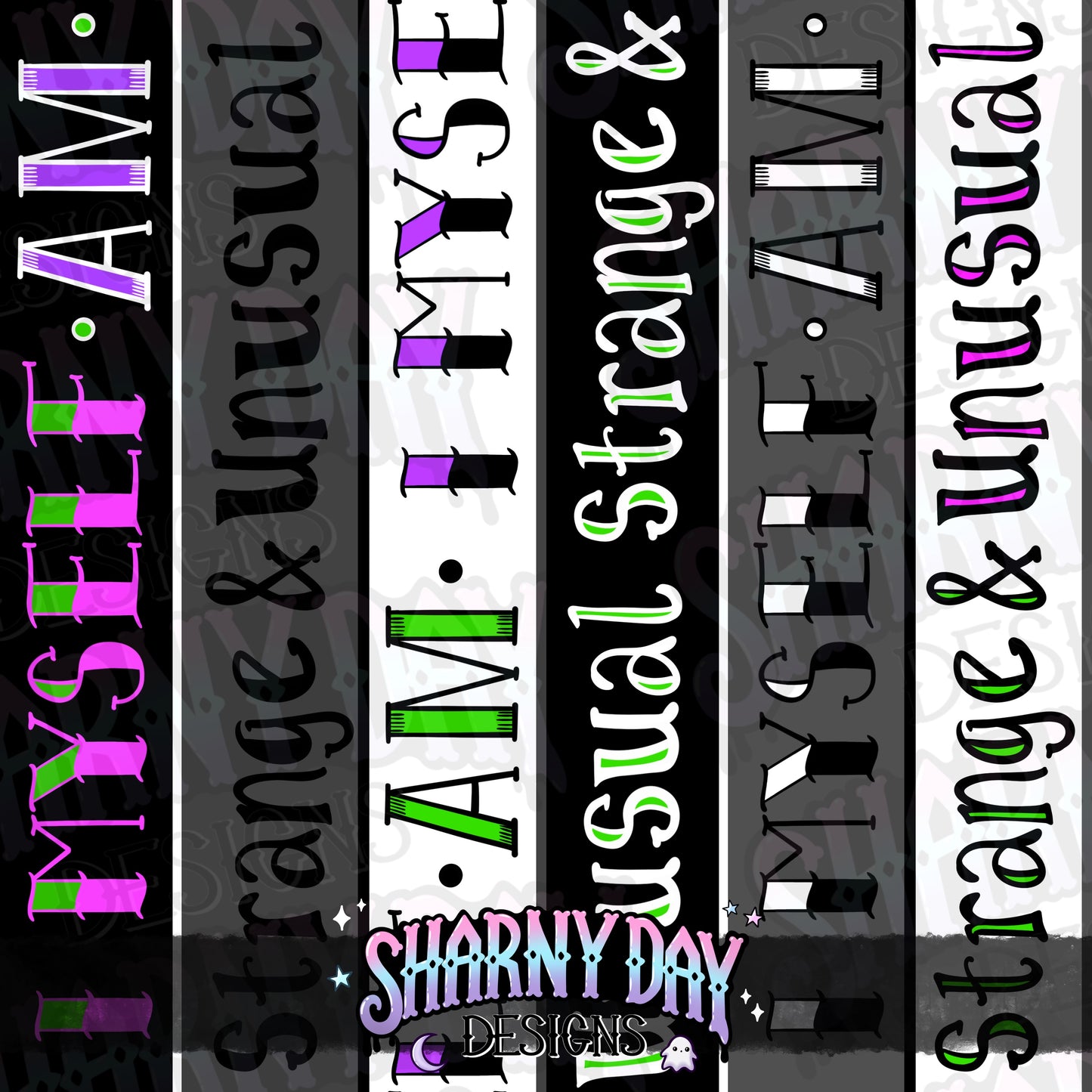 HEXTOBER - Strange & Unusual Stripe Limited Seamless Pattern