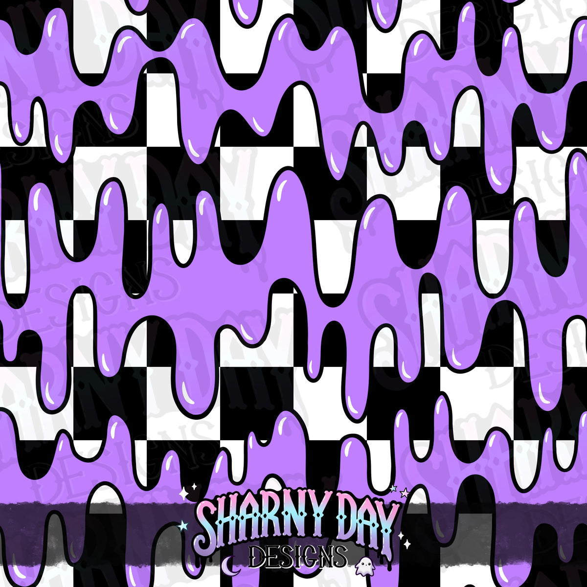 HEXTOBER - Slime (liquid) - non-exclusive Seamless Pattern Design (bundle available separately)