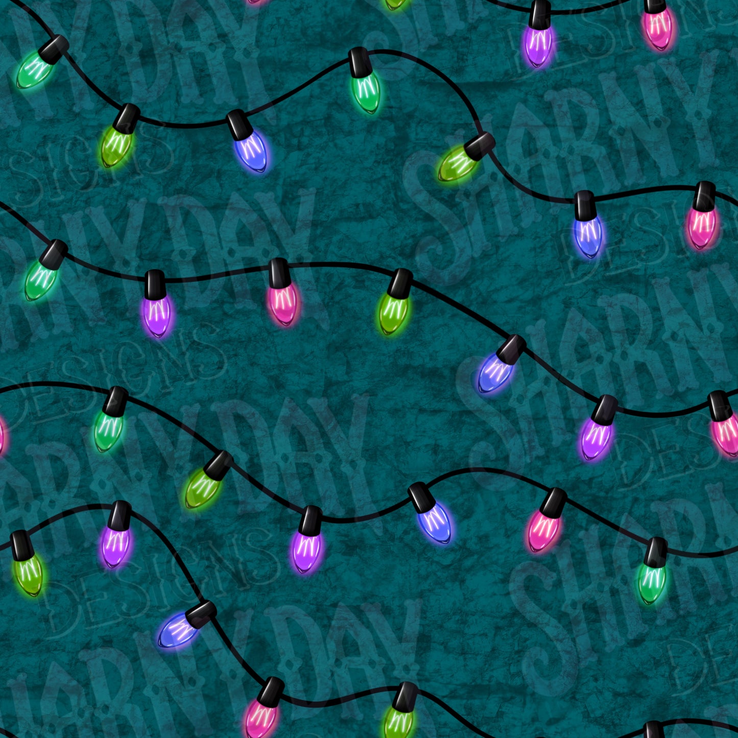 Festive Lights Co Ord non-exclusive Seamless Pattern Design